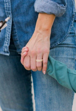 Women's Eva Shockey Sand Double Stack -Silicone Jewelry & Accessories QLO.Eva .Shockey.3.23.Web .PDP .Lifestyle.Womens.Stack .Sand .Hover .1