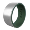 Men's Eva Shockey Strata Silicone Ring -Silicone Jewelry & Accessories QLO.Eva .Shockey.3.23.Web .PDP .Mens .Silver.Pine .Green .1