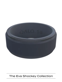 Men's Eva Shockey Polished Step Edge Silicone Ring -Silicone Jewelry & Accessories QLO.Eva .Shockey.3.23.Web .PDP .Mens .Step .Edge .Blue .Ridge .2