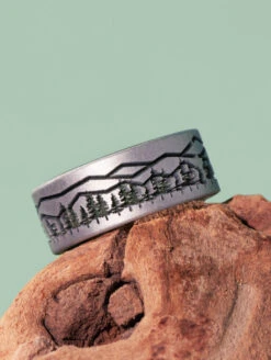 Men's Eva Shockey Smoky Mountains Silicone Ring -Silicone Jewelry & Accessories QLO.Eva .Shockey.3.23.Web .PDP .Studio.Mens .Smoky .Mountain.2