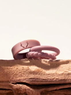 Women's Eva Shockey Mauve Double Stack -Silicone Jewelry & Accessories QLO.Eva .Shockey.3.23.Web .PDP .Studio.Womens.Stack .Mauve .2 1