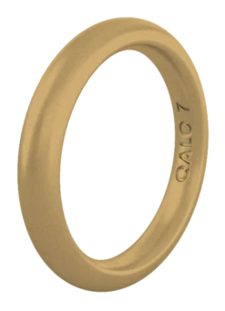 Women's Eva Shockey Classic Stackable Silicone Ring -Silicone Jewelry & Accessories QLO.Eva .Shockey.3.23.Web .PDP .Womens.Classic.Stackable.Gold .Preview.1