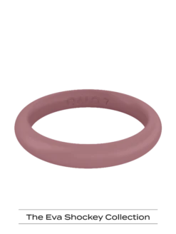 Women's Eva Shockey Classic Stackable Silicone Ring -Silicone Jewelry & Accessories QLO.Eva .Shockey.3.23.Web .PDP .Womens.Classic.Stackable.Mauve .2