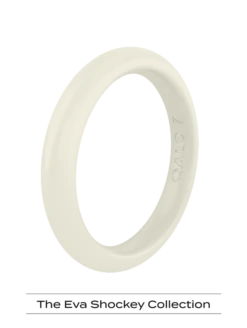 Women's Eva Shockey Classic Stackable Silicone Ring -Silicone Jewelry & Accessories QLO.Eva .Shockey.3.23.Web .PDP .Womens.Classic.Stackable.Sand .1