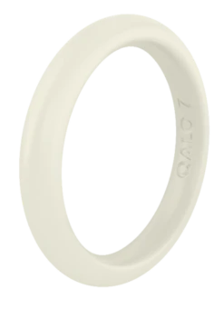 Women's Eva Shockey Classic Stackable Silicone Ring -Silicone Jewelry & Accessories QLO.Eva .Shockey.3.23.Web .PDP .Womens.Classic.Stackable.Sand .Preview.1