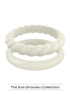 Women's Eva Shockey Sand Double Stack -Silicone Jewelry & Accessories QLO.Eva .Shockey.3.23.Web .PDP .Womens.Stack .Sand .2