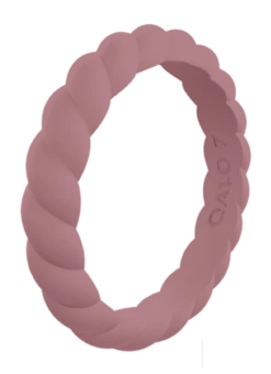 Women's Eva Shockey Twist Stackable Silicone Ring -Silicone Jewelry & Accessories QLO.Eva .Shockey.3.23.Web .PDP .Womens.Twist .Stackable.Mauve .Preview.1