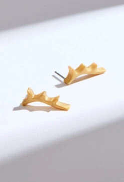 Women's Antler Earrings -Silicone Jewelry & Accessories QLO.Eva .Shockey.4.0.2023.PDP .Womens.Antler.Earring.Gold .4.Hover c21c0572 93b3 40f6 9fca 2c86154242a1