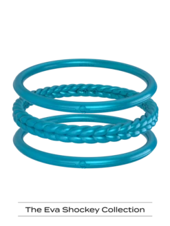 Women's Eva Shockey Essential Bangles -Silicone Jewelry & Accessories QLO.Eva .Shockey.4.0.2023.PDP .Womens.Essential.Bangles.Peacock.1