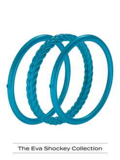 Women's Eva Shockey Essential Bangles -Silicone Jewelry & Accessories QLO.Eva .Shockey.4.0.2023.PDP .Womens.Essential.Bangles.Peacock.2