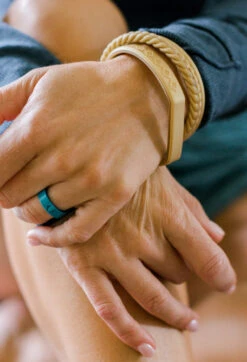 Women's Eva Shockey Heritage Ranger Bracelet -Silicone Jewelry & Accessories QLO.Eva .Shockey.4.0.2023.PDP .Womens.Ranger.Bracelet.Gold .4.Hover