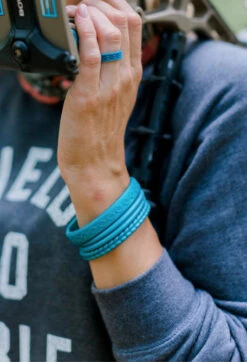 Women's Eva Shockey Heritage Ranger Bracelet -Silicone Jewelry & Accessories QLO.Eva .Shockey.4.0.2023.PDP .Womens.Ranger.Bracelet.Peacock.4.Hover