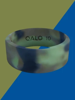 Men's Camo Basic Silicone Ring -Silicone Jewelry & Accessories QLO.Free Military Ring.2023.Web .PDP .3.4