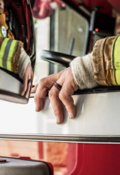 Men's Thin Red Line Gift Set -Silicone Jewelry & Accessories QLO.GiftSet.Men sHolidayRingBundleHRing.Hover