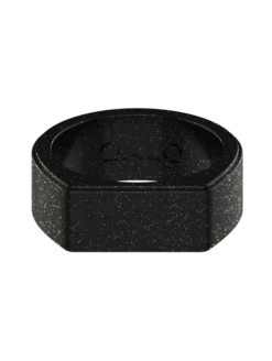 Dakota Ring -Silicone Jewelry & Accessories QLO.HolidayCollection.Dakota.Ring .Onyx Front