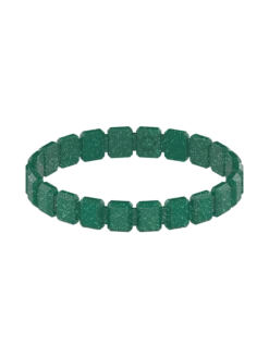 Front Page -Silicone Jewelry & Accessories QLO.HolidayCollection.Emme .Bracelet.Emerald.Women Front