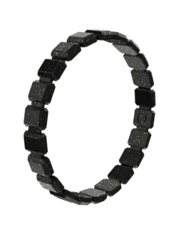 Women's Emme Bracelet -Silicone Jewelry & Accessories QLO.HolidayCollection.Emme .Bracelet.Onyx .Women Angle