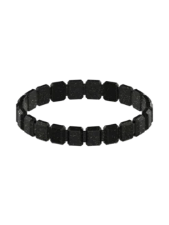 Women's Emme Bracelet -Silicone Jewelry & Accessories QLO.HolidayCollection.Emme .Bracelet.Onyx .Women Front