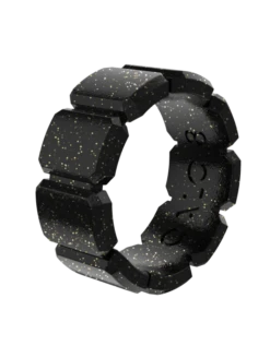 Women's Emme Ring -Silicone Jewelry & Accessories QLO.HolidayCollection.Emme .Ring .Onyx .Women Angle