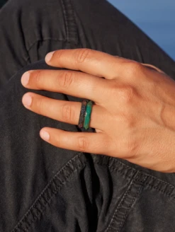 Women's Shine Double Stack -Silicone Jewelry & Accessories QLO.HolidayCollection.HolidayShine.StackableRings.Women Lifestyle 02