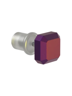 Women's Holographic Emme Earrings -Silicone Jewelry & Accessories QLO.Holographic.EmmeEarrings.Red Angle