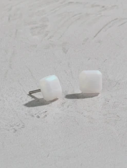 Women's Holographic Emme Earrings -Silicone Jewelry & Accessories QLO.Holographic.EmmeEarrings.White Lifestyle 02