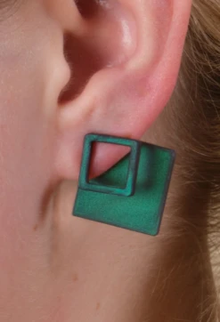 Women's Holographic Sky Earrings -Silicone Jewelry & Accessories QLO.Holographic.SkyEarrings.Green Hover