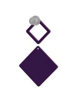 Women's Holographic Sky Earrings -Silicone Jewelry & Accessories QLO.Holographic.SkyEarrings.Red Front