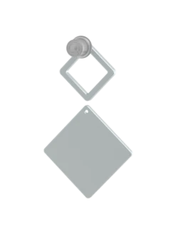 Women's Holographic Sky Earrings -Silicone Jewelry & Accessories QLO.Holographic.SkyEarrings.White Front