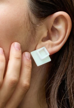 Women's Holographic Sky Earrings -Silicone Jewelry & Accessories QLO.Holographic.SkyEarrings.White Hover