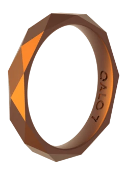 Women's Holographic Geo Stackable Silicone Ring -Silicone Jewelry & Accessories QLO.Holographic.Stackables.Web .PDP .Angle .2 6 1