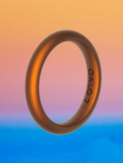 Women's Holographic Classic Stackable Silicone Ring -Silicone Jewelry & Accessories QLO.Holographic.Stackables.Web .PDP .Lifestyle.10 5V2