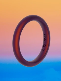 Women's Holographic Classic Stackable Silicone Ring -Silicone Jewelry & Accessories QLO.Holographic.Stackables.Web .PDP .Lifestyle.9 5V2