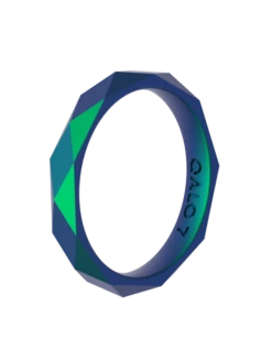 Women's Holographic Geo Stackable Silicone Ring -Silicone Jewelry & Accessories QLO.Holographic.Stackables.Web .PDP .Render.3 1 1