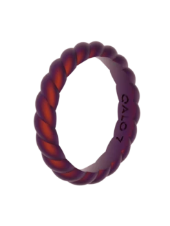 Women's Holographic Twist Stackable Silicone Ring