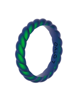 Women's Holographic Twist Stackable Silicone Ring -Silicone Jewelry & Accessories QLO.Holographic.Stackables.Web .PDP .Render.7 1 1