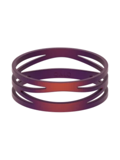 Women's Holographic Zaha Bracelet -Silicone Jewelry & Accessories QLO.Holographic.ZahaBracelet.Red Front