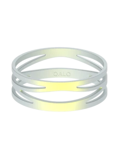 Women's Holographic Zaha Bracelet -Silicone Jewelry & Accessories QLO.Holographic.ZahaBracelet.White Front