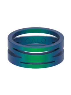 Women's Holographic Zaha Ring -Silicone Jewelry & Accessories QLO.Holographic.ZahaRing.Green Front