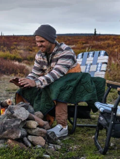 Snug And Stow Blanket -Silicone Jewelry & Accessories QLO.Human .Blanket.2022.Web .Ecom .Lifestyle.2