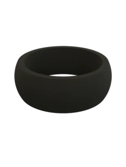 Men's Classic Q2X™ Silicone Ring -Silicone Jewelry & Accessories QLO.Men sClassicQ2X.Black .CMZ
