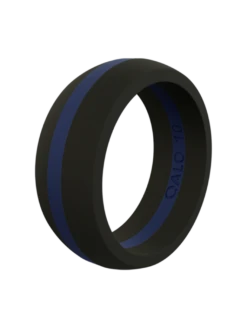 Men's Thin Blue Line Silicone Ring