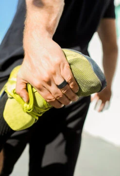 Men's Black Hex Silicone Ring -Silicone Jewelry & Accessories QLO.Men sHex.Black .Hover