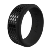 Men's Black Hex Silicone Ring -Silicone Jewelry & Accessories QLO.Men sHex.Black .Vertical