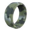 Men's Brush Camo Step Edge Q2X™ Silicone Ring -Silicone Jewelry & Accessories QLO.Men sStepEdge.BrushCamo.Angle