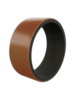 Men's Metallic Strata Silicone Ring