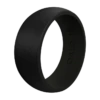 Men's Satin Silicone Ring -Silicone Jewelry & Accessories QLO.MensSatin.Black .Angle