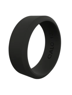 QALO Conscious Women's Modern Ring -Silicone Jewelry & Accessories QLO.Pela .Modern.Black .Front 343c467a c8d1 46bd 9817 70ed82e5d5db