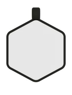 Rainbow Love Is Love Hex Dog ID Tag -Silicone Jewelry & Accessories QLO.ProudLaunch.PDP .DogTag.Flag .Back