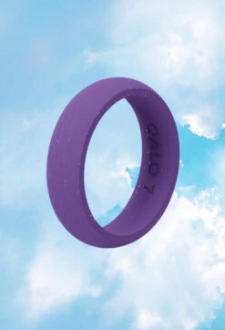 Women's Cloud To Purple Classic Silicone Ring -Silicone Jewelry & Accessories QLO.Solar .Spell .2.16.Web .PDP .Hover .Purple.1